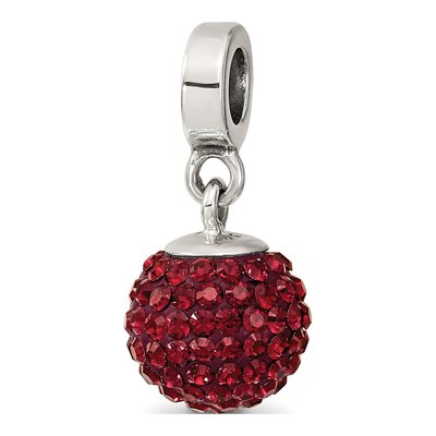 Sterling Silver Crystal June Dangle Bead