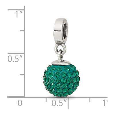 Sterling Silver Crystal May Ball Dangle Bead – view 5