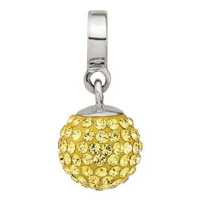 Sterling Silver Crystal November Dangle Bead – view 6