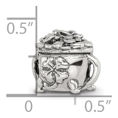 Sterling Silver Pot-Of-Gold Bead – view 7