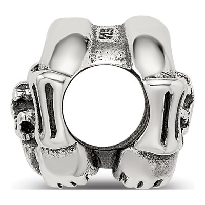 Sterling Silver Claddagh Bead – view 4