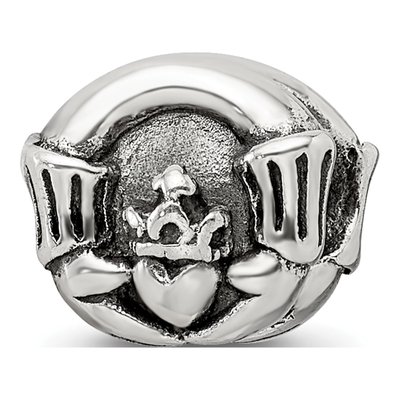 Sterling Silver Claddagh Bead