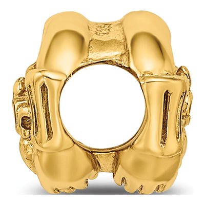 Gold-Plated Sterling Silver Claddagh Bead – view 4
