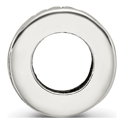 Sterling Silver Notched Spacer Bead – view 4