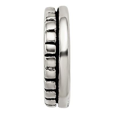 Sterling Silver Notched Spacer Bead – view 5