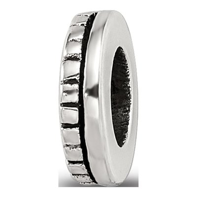 Sterling Silver Notched Spacer Bead