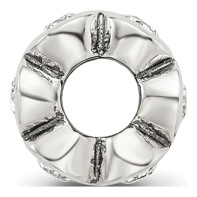 Sterling Silver Crystal April Birthstone Bead – view 4