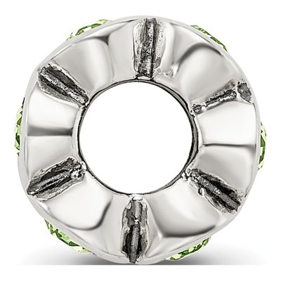 Sterling Silver Crystal August Bead – view 4
