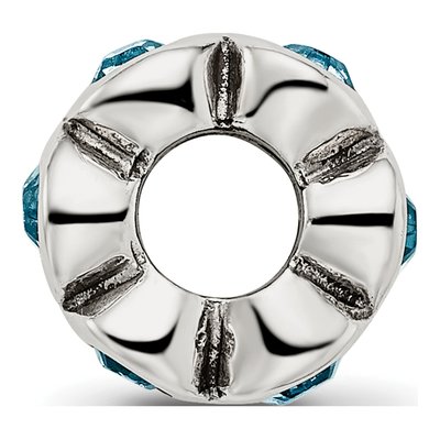 Sterling Silver Crystal December Bead – view 4