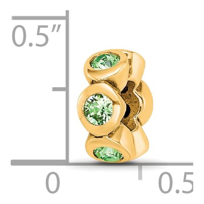 Gold-Plated Sterling Silver Crystal Bead – view 5