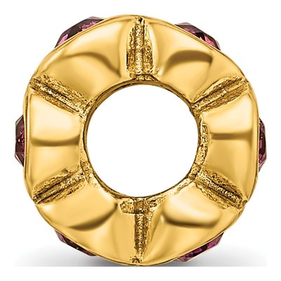 Gold-Plated Sterling Silver Crystal Bead – view 4
