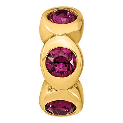 Gold-Plated Sterling Silver Crystal Bead – view 6