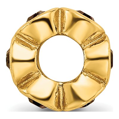 Gold-Plated Sterling Silver Crystal Bead – view 4