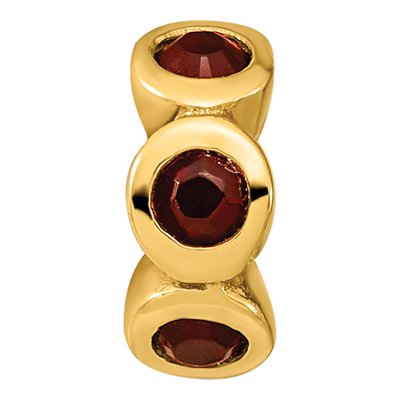 Gold-Plated Sterling Silver Crystal Bead – view 5