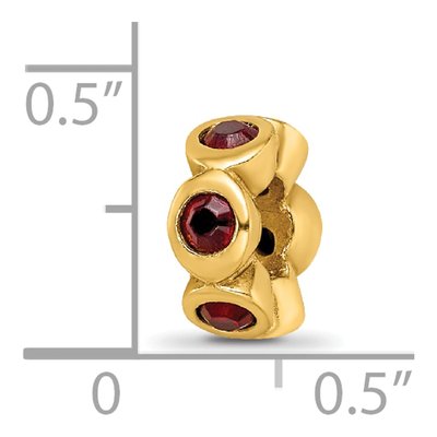 Gold-Plated Sterling Silver Crystal Bead – view 6