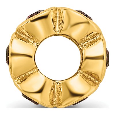 Gold-Plated Sterling Silver Crystal June Bead – view 4