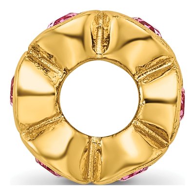 Gold-Plated Sterling Silver Crystal Bead – view 4