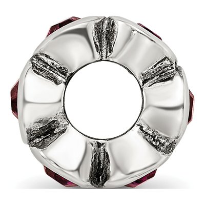 Sterling Silver Crystal June Birthstone Bead – view 4