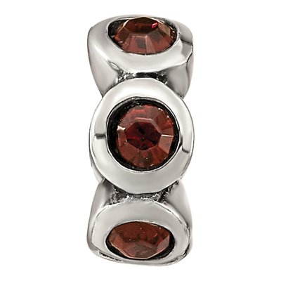 Sterling Silver Crystal June Birthstone Bead – view 5