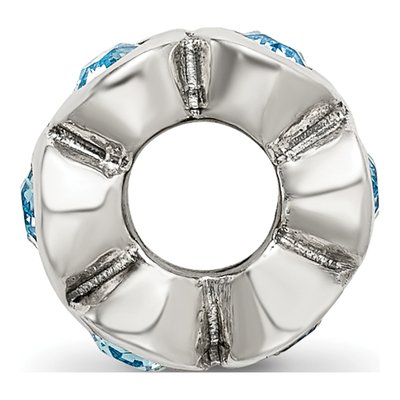 Sterling Silver Crystal March Bead – view 4