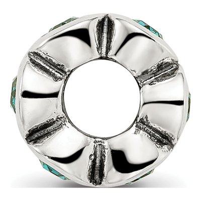 Sterling Silver Crystal May Birthstone Bead – view 4