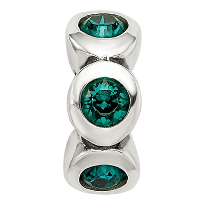 Sterling Silver Crystal May Birthstone Bead – view 5