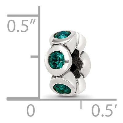 Sterling Silver Crystal May Birthstone Bead – view 6