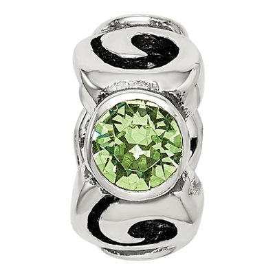 Sterling Silver Crystal August Bead – view 5