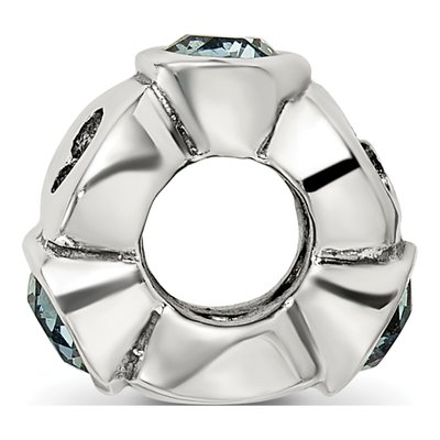 Sterling Silver Crystal December Bead – view 4