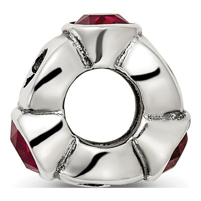 Sterling Silver Crystal January Bead – view 4