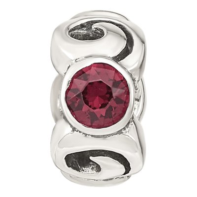 Sterling Silver Crystal June Bead – view 5