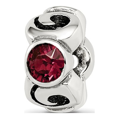 Sterling Silver Crystal June Bead