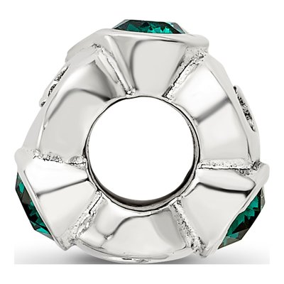 Sterling Silver Crystal May Birthstone Bead – view 4