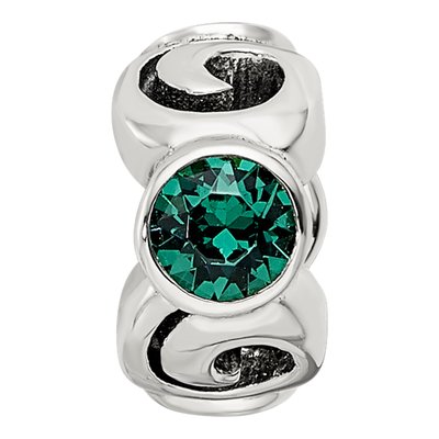 Sterling Silver Crystal May Birthstone Bead – view 5