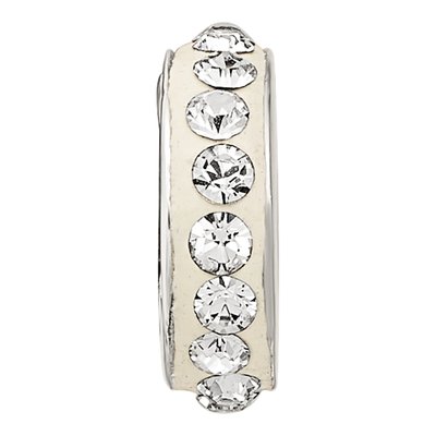 Sterling Silver Crystal April Bead – view 5
