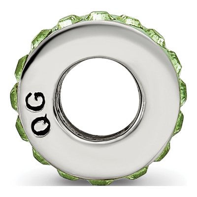Sterling Silver Crystal August Bead – view 4
