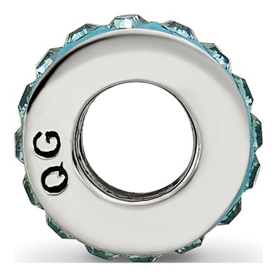 Sterling Silver Crystal December Bead – view 4