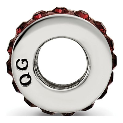 Sterling Silver Crystal January Bead – view 4