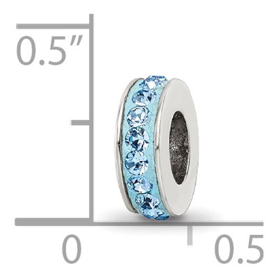 Sterling Silver Crystal March Bead – view 6