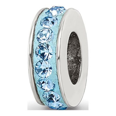 Sterling Silver Crystal March Bead