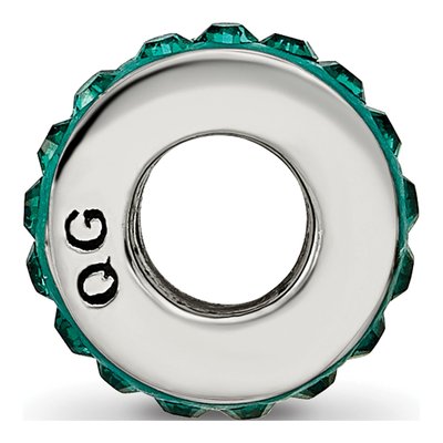 Sterling Silver Crystal May Bead – view 4