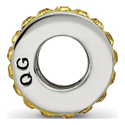 Sterling Silver Crystal Nov Bead – view 4