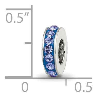 Sterling Silver Crystal September Bead – view 6