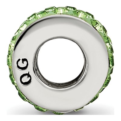 Sterling Silver Crystal Aug Bead – view 4