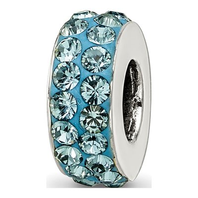 Sterling Silver Crystal Bead