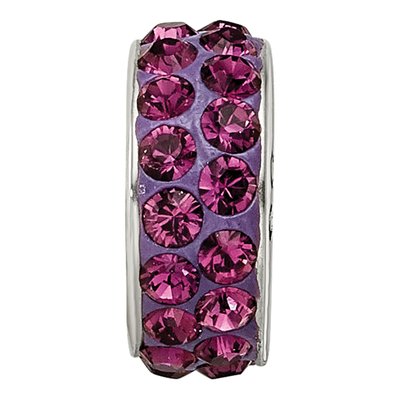 Sterling Silver Crystal Feb Bead – view 6