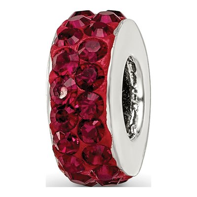 Sterling Silver Crystal Jan Bead
