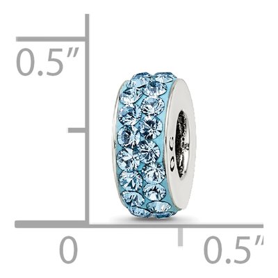 Sterling Silver Crystal March Bead – view 6