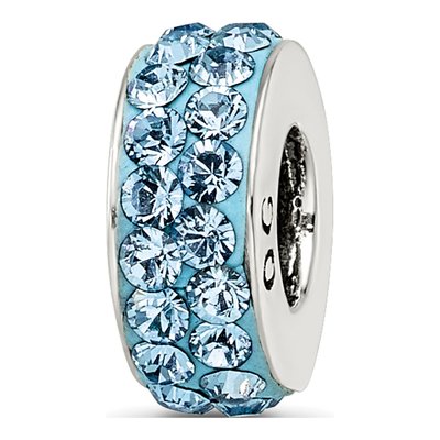 Sterling Silver Crystal March Bead