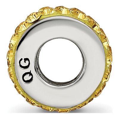 Sterling Silver Crystal November Bead – view 4